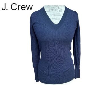 J. Crew Deep Blue V-Neck Sweater for Women   PM3